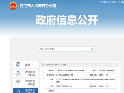 大力發(fā)展裝配式，廣東江門市建筑業(yè)產業(yè)鏈高質量發(fā)展工作行動方案印發(fā)